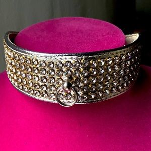 Rhinestone  Dog Collar choker.